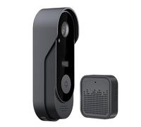 Videocamera per campanello senza fili Sensore di sicurezza Chiamata a due | Videocamera del campanello senza fili Smart Video Avvisi notturni per Appartamento, Porta d'ingresso, Interno, Esterno, Thui