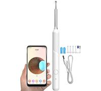 Videocamera Per Orecchio Intelligente Di Sicurezza Endoscopio HD, Detergente Per Le Orecchie Dal Design Antiscivolo, Compatibile Con Dispositivi IOS E Android(White color)