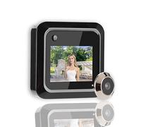 Videocamera per spioncino digitale da 2,4 pollici con visore per porte, visore notturno IR con visore per spioncino Campanello per telecamera grandangolare 145 ° Supporta la registrazione di foto