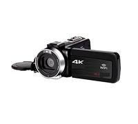 Videocamera per vlogging, videocamera digitale 4K con 48 MP per streaming e time lapse, grandangolo 18x, include scheda SD da 128 GB per una migliore registrazione