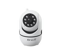 Bravo Telecamera Wi-Fi da Interno, 1440p QHD, Motorizzata 360°, Visione Notturna a Colori, Compatibile ONVIF