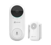 VIDEOCAMERA SORVEGLIANZA EZVIZ DB2C Kit, da Esterno, Wi-Fi, Funzione visione notturna, Microfono integrato, Sistema di alimentazione: Adattatore di alimentazione / batteria / accumulatore