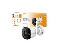 VIDEOCAMERA SORVEGLIANZA IMOU BULLET 3 2K - 3MP Esterno, visione notturna a colori, sirena e faretto, rilevamento umano/veicoli, audio bidirezionale, MicroSD 512GB/NVR/Cloud, Wi-Fi 6, IP67