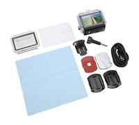 Videocamera Subacquea 4K Ultra HD, Foro per Vite da 1/4 di Pollice Ricche Funzioni Connessione WiFi Videocamera d'azione a Doppio Schermo per Viaggi per lo Sci