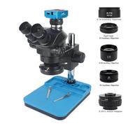Videocamera VGA USB 1080P 48MP 2K 4K 50X 100X Microscopio stereo trinoculare simultaneo focale for telefono Saldatura Riparazione PCB(48MP 4K 2K USB HDMI)