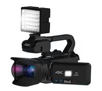 Videocamera Videocamera da 64 MP Videocamera Full 4K 60FPS for lo streaming live WIFI Webcam 18X Auto Focus Vlog Recorder 4quot; Ruota schermo Fotocamera digitale per vlogging ( Color : With Microphon
