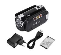 Videocamera Videocamera digitale Full HD Rotazione 270 ° 1080P Videocamera digitale ad alta definizione 16X Videocamera DV(EU-BLACK)