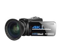Videocamera, Videocamera Full 4k Videocamera professionale Streaming live Visione notturna Fotocamere digitali da 58 MP Registrazione Vlog(16G SD Card,With Lens)