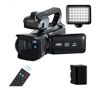 Videocamera Videocamera professionale Full 4K Zoom 18X 4quot;Touch Screen 64MP Videocamera Time Lapse Digital Recorder Streaming Webcam Fotocamera digitale per vlogging ( Color : Video Camera , Size :