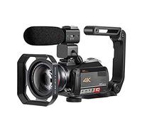 Videocamera Videocamera Vlog for videocamera for i video di ripresa della registrazione vlog AC5 Professionale 4K 12x Telecamere Optical Zoom Live Stream Videocamera digitale per vlogging(Color:Bundle