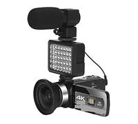 Videocamera Videocamere 4K Streaming Messa a fuoco automatica Videocamera digitale 4KMP Microfono al rallentatore Registrazione Vlog Videocamera WIFI Webcam Fotocamera digitale per vlogging ( Color :