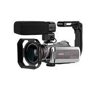 Videocamera, Vlog Camera Camcorder 4K Professionale 64X Zoom Digitale IR Visione Notturna for Blogger Video Riprese(Bundle B)