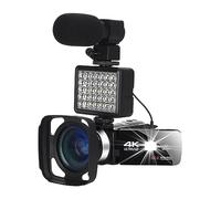 Videocamera WIFI 48MP Videocamere Vlog Digitali 4K For Riprese Notturne Registratore Portatile For Esterni A Infrarossi Live Streaming Web Cam Cattura Facilmente Momenti Meravigliosi(32G SD Card,6)
