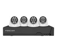 Foscam Registratore video di rete FN9108T4W – Set con 4 telecamere, bianco