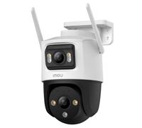 Imou Crusier DUAL 6MP (3MP+3MP) Telecamera Wi-Fi Esterno Doppio Obiettivo, 360°PTZ Videocamera Sorveglianza Esterno con Visione Notturna a Colori, Rilevamento Umano/Veicoli, IP66, Tracciamento Intelli