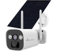 NIVIAN Telecamera Sicurezza 4G Bullet, Pannello Solare 5W, 2K HD, Rilevamento Umano, IP66, Visione Notturna, Audio Bidirezionale, Supporto Micro-SD 128GB