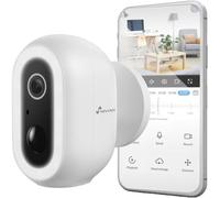 NIVIAN Telecamera di Sorveglianza WiFi Esterno 2K con Batteria | Telecamera Sicurezza PIR con Rilevamento Umano, Visione Notturna Colore, Audio Bidirezionale, Sirena e LED, App Smart 04-Bat