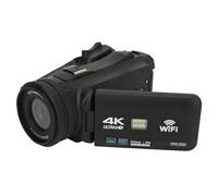 Videocamere Videocamera 4k, 64mp 30fps Touchscreen Con Rotazione da 4 Pollici Fotocamera per Vlogging Con Telecomando per Stabilizzatore Paraluce per Microfono Esterno Videocamera