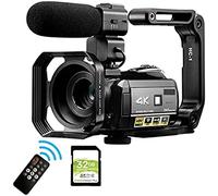 Videocamere Videocamera Videocamera Videocamera Videocamera per visione notturna 4K Videocamere professionali AC3 WiFi Zoom digitale Videocamere Vlog per la registrazione Vlog con videocamer