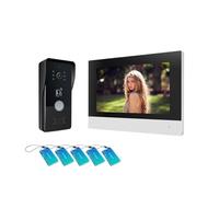 Videocitofonico IP A 2 Fili Da 7", Campanello Intelligente WiFi Wireless TUYA 1080P, Rilevamento Del Movimento, Sblocco Con Carta D'identità, Ecc Ampia Gamma di Ambienti Domestici(H-F2-PD6-MR34S)