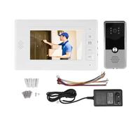 videocitofonico LCD a colori da 7 pollici - Videocitofono cablato a 4 fili con campanello per videocamera HD, angolo di visione di 120 gradi, visione notturna a 6 LED IR e