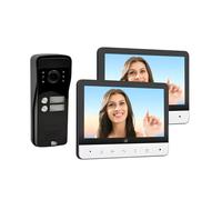 VIDEOCITOFONO 2 MONITOR KIT BIFAMILIARE TELECAMERA