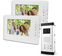 VIDEOCITOFONO 2 MONITOR KIT BIFAMILIARE TELECAMERA