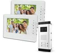 VIDEOCITOFONO 2 MONITOR KIT BIFAMILIARE TELECAMERA