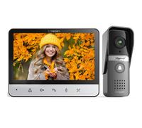 Videocitofono 4 Fili Monofamiliare Citofoni,Monitor Colori 7 Pollici Campanello