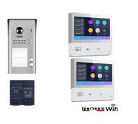 Videocitofono 7 pollici Touch bifamiliare WIFI E APP TWO professionale assistenza italiana ipertronic