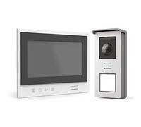Videocitofono a colori wireless, installazione semplice e wireless, portata di 350 m* tra il giradischi stradale e lo schermo, qualità video HD, memoria interna: scheda SD - Thomson Air - 512286