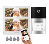 TMEZON Videocitofono 4 fili Monofamiliare Citofoni Monitor Colori 7 pollici