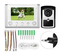 Videocitofono Cablato di Videocitofono Impermeabile 7 Pollici Videocitofono Cablato Videocamera IR Monitor per Villa Home Office Apartment