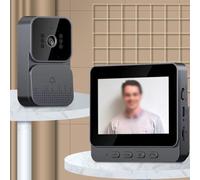 Videocitofono Campanello Camera, Campanello Telecamera Wireless, Schermo da 4,3 pollici Video Campanello Telefono Telecamera di Sicurezza Campanello Citofono, Citofono bidirezionale