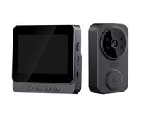 VIDEOCITOFONO CAMPANELLO SMART SENZA FILI WIRELESS DIGITALE WIFI CASA UFFICIO