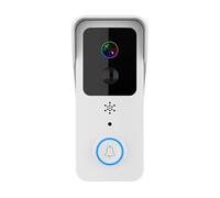 Videocitofono, Campanello video 1080P 5G Dual for porta esterna Impermeabile IP54 Batteria Citofono Smart Home Telecamera for telefono senza fili,Più Precisione(White)