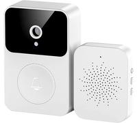 Videocitofono senza fili con campanello con suoneria - 1080p HD, visione notturna, audio a 2 vie, rilevamento di persone AI, archiviazione cloud, WiFi 2,4 GHz, facile da installare (x9)