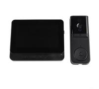 Videocitofono senza fili, videocamera senza WiFi, telecamera per campanello senza fili con schermo di visualizzazione, risoluzione 1080P, per visione notturna, collegamento stabile 2.4G, nessun