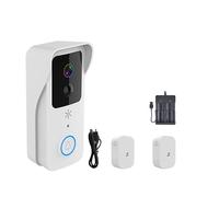 Videocitofono Senza Fili Visivo Digitale WIFI Guardia Elettronica Impermeabile Telecamera Di Sicurezza Domestica 1080P Ampia Gamma di Ambienti Domestici(T32-W6 Add 32G TF Card)