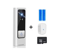 Videocitofono, Smart Video Campanello Telecamera Citofono senza fili for porta di casa sicurezza Allarme movimento PIR Baby Monitor,Più Precisione(Option 4)