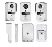 Videocitofono Smart Videocitofono Home Videocitofono Campanello Senza Fili Sblocco Video Di Sorveglianza Remota(Silver)
