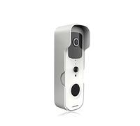Videocitofono, Tuya Smart Video Campanello Telecamera IP for campanello senza fili for esterni di protezione for la sicurezza domestica intelligente,Più Precisione(White,Without bell)