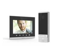 Videocitofono Wi-Fi Connesso Extel Connect 2 Smart Home 7`` 2 Fili Argento nero