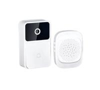 Videocitofono WIFI 2 Pezzi Con Telecamera For Visione Notturna HD, Wireless, Intelligente, For La Sicurezza Domestica, Batteria, Citofono Bidirezionale, Cambio Voce For Casa Sharp Live View(WHITE)