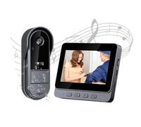 Videocitofono wifi Bluetooth 2.4G,Telecamera HD 170° Grandangolare, Citofono Senza Fili da Esterno IPS 4.3", Audio Bidirezionale, Campanello per Fotocamera con IP67 Forte Impermeabile per Esterno