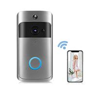 Videocitofono WiFi, Telecamera Campanello Wireless, Campanello Video risoluzione 1280 x 720 con Batteria Ricaricabile 6800 mAh rilevamento Movimento Visione Notturna Controllo App per Android iOS