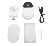 Videocitofono Wireless 1080P, Telecamera per Visione Notturna Grandangolare con Videochiamata Remota e Suono Chiaro per la Sicurezza Domestica, Installazione Semplice, Batteria a