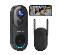 Videocitofono wireless Botslab 180 ° Campanello WiFi con telecamera panoramica da 5 MP con cloud e archiviazione locale, rilevamento del movimento AI