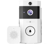 Videocitofono wireless con conversazione bidirezionale e lunga durata della batteria, campanello intelligente WiFi con avvisi di movimento per la sicurezza domestica citofono audio bidirezionale