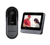 Videocitofono wireless HD Smart Security Camera Campanello con schermo da 4,3 pollici Audio bidirezionale IP65 Impermeabile Visione notturna Rilevamento di movimento triplo per porte esterne